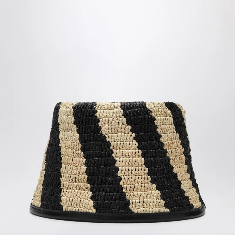 Le Bob Soli Striped Raffia Bucket Hat sold by Wanan Luxury product image thumbnail 2