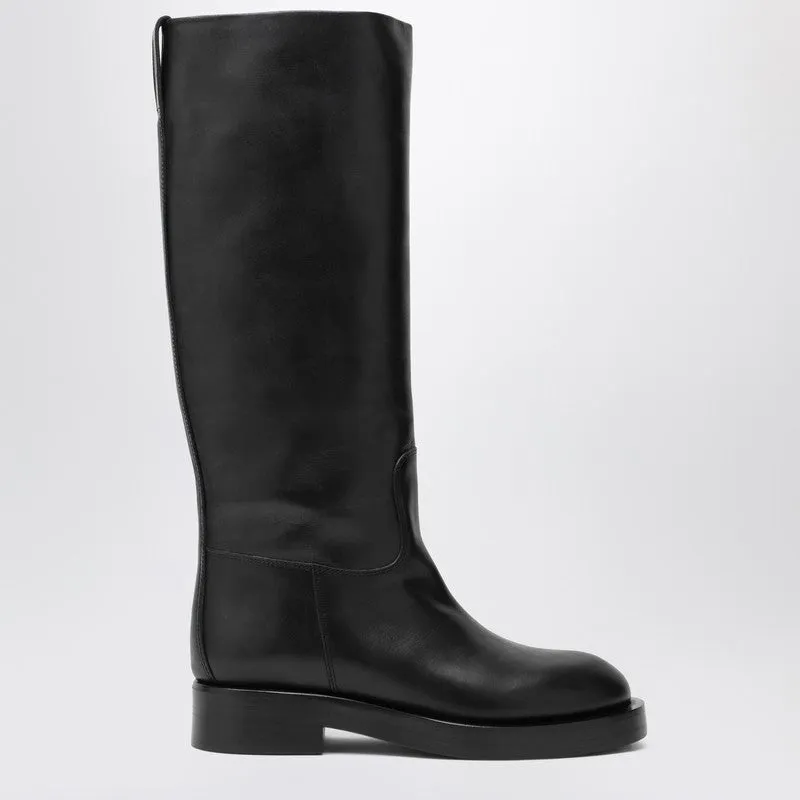 Black Napa Leather Boots sold by Wanan Luxury