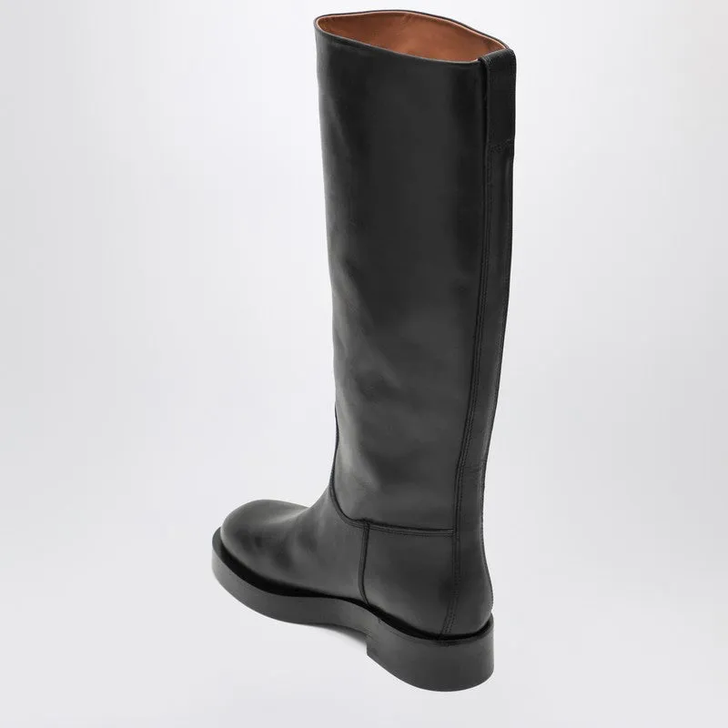 Black Napa Leather Boots sold by Wanan Luxury product image thumbnail 2