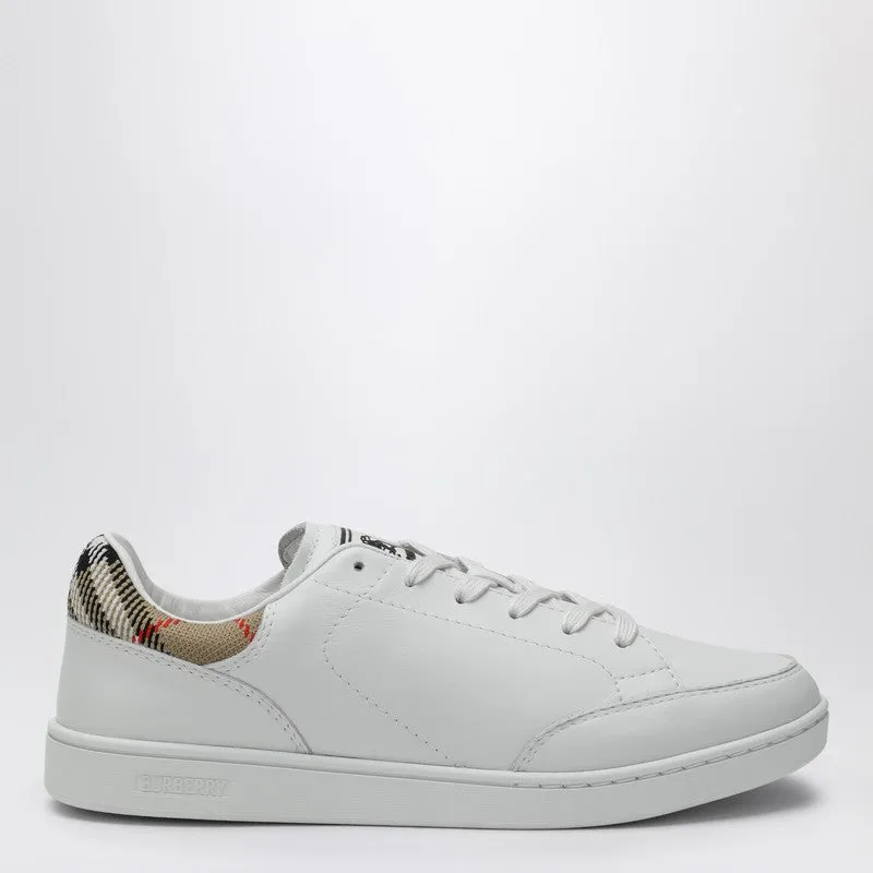 Set Sneakers In White Leather And Check sold by Wanan Luxury