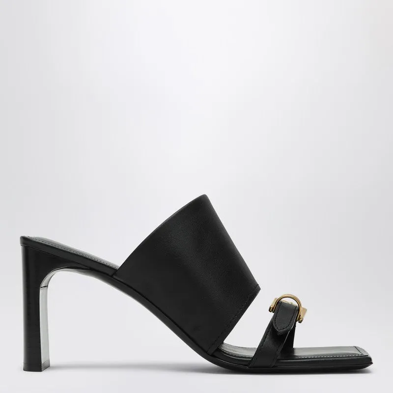 Black Leather Bel Air Sandals sold by Wanan Luxury