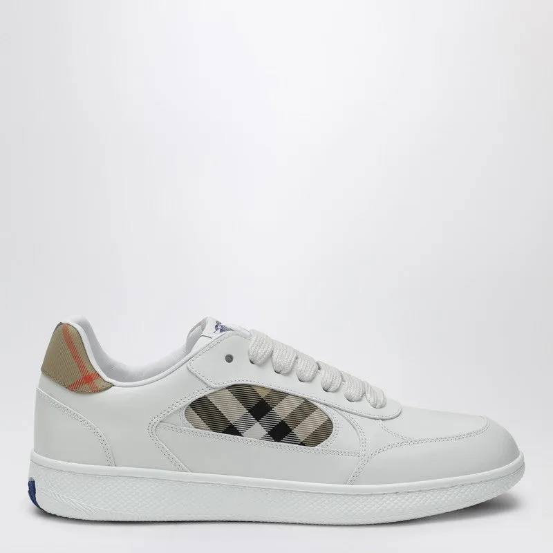 Terrace Sneakers In Leather And Beige Check sold by Wanan Luxury