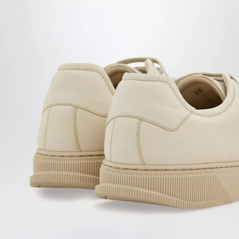 Mascarpone-Colored Leather Sneakers sold by Wanan Luxury product image thumbnail 2