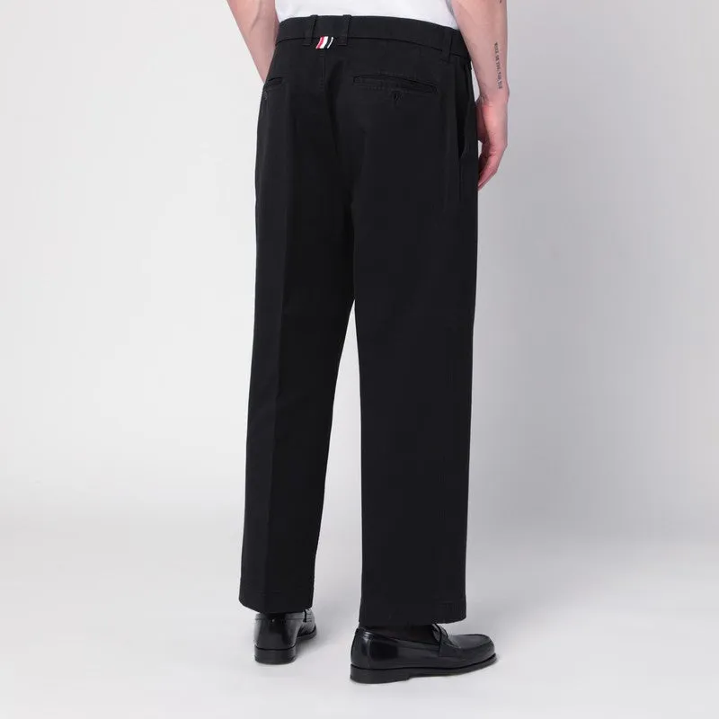 Black Cotton Trousers sold by Wanan Luxury product image thumbnail 2