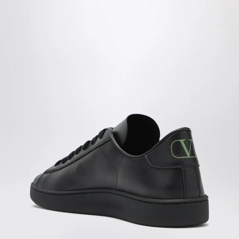 Black Leather Royco Sneakers sold by Wanan Luxury product image thumbnail 2