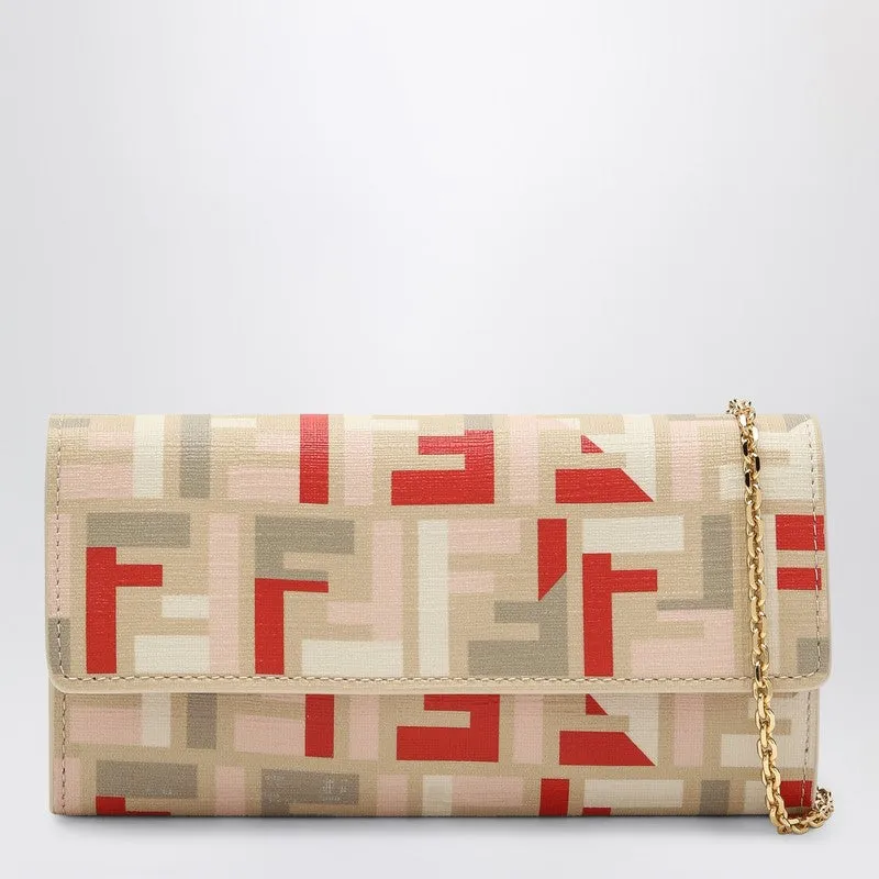 Pouch With Chain Multicoloured Ff Fabric sold by Wanan Luxury