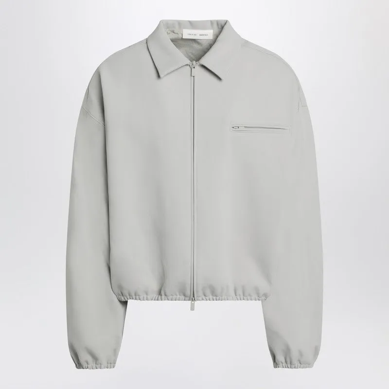 Light Grey Nylon Track Jacket made by Fear of God