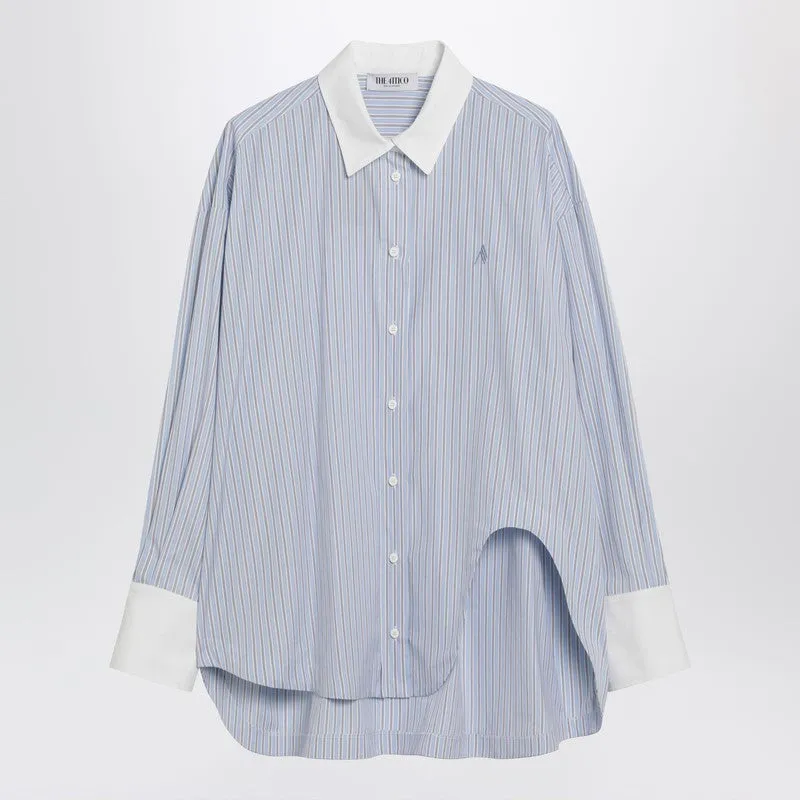 Light Blue/White Striped Shirt sold by Wanan Luxury