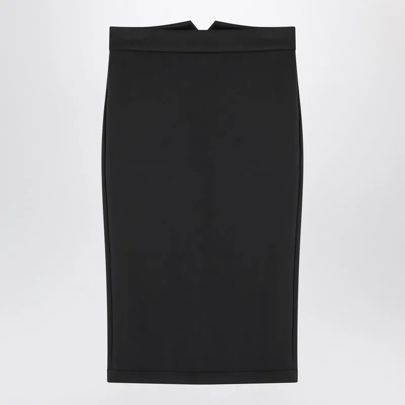 Black Pencil Skirt made by Wanan Luxury