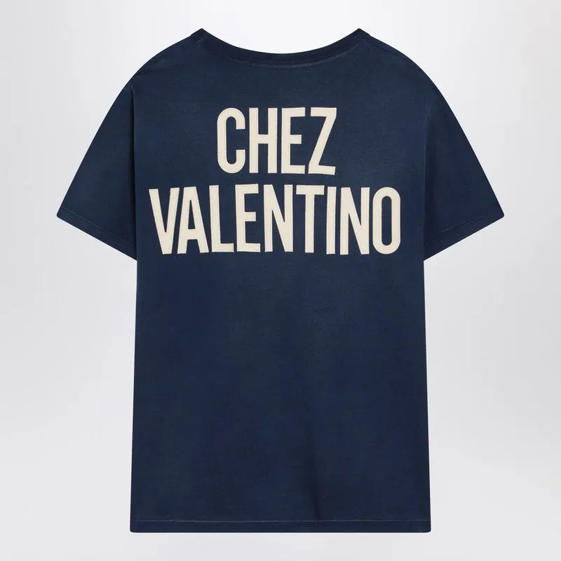 Blue T-Shirt Chez Valentino sold by Wanan Luxury product image thumbnail 2