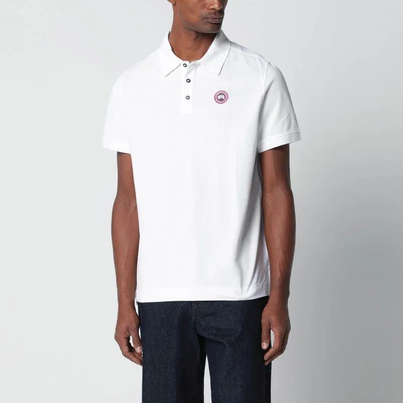 White Polo With Patch Logo sold by Wanan Luxury