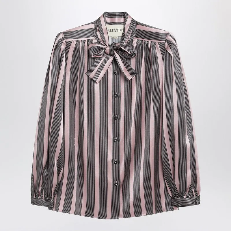 Striped Crepe De Chine Shirt made by Valentino Garavani