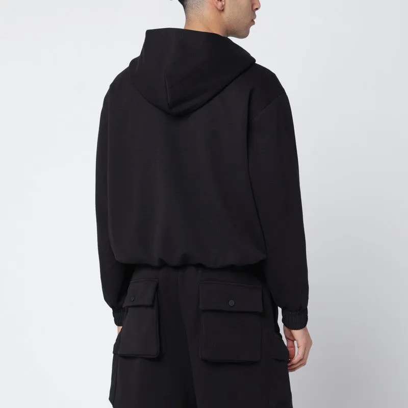 Black Cotton-Blend Zip Sweatshirt sold by Wanan Luxury product image thumbnail 2