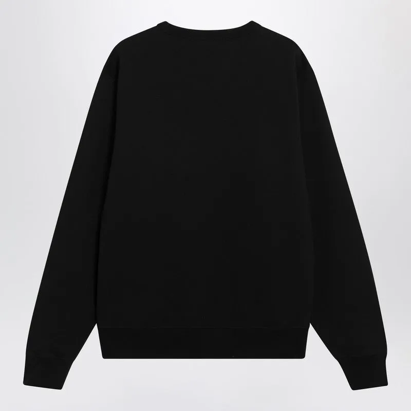 Black Slim Cotton Terry-Effect Sweatshirt sold by Wanan Luxury product image thumbnail 2