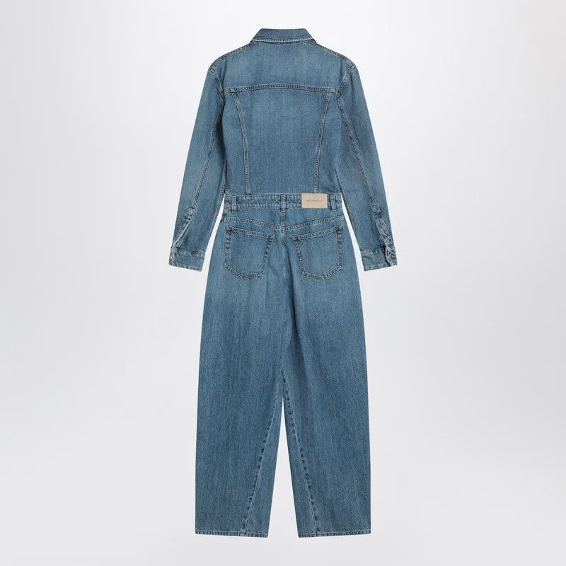 Light Blue Denim Jumpsuit sold by Wanan Luxury product image thumbnail 2