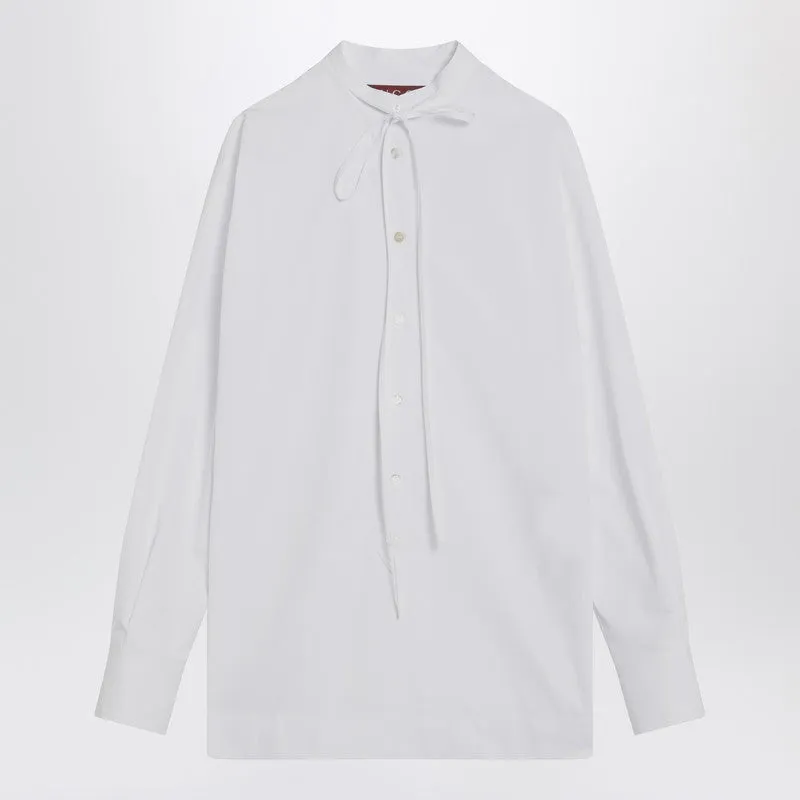 White Shirt In Cotton Poplin sold by Wanan Luxury