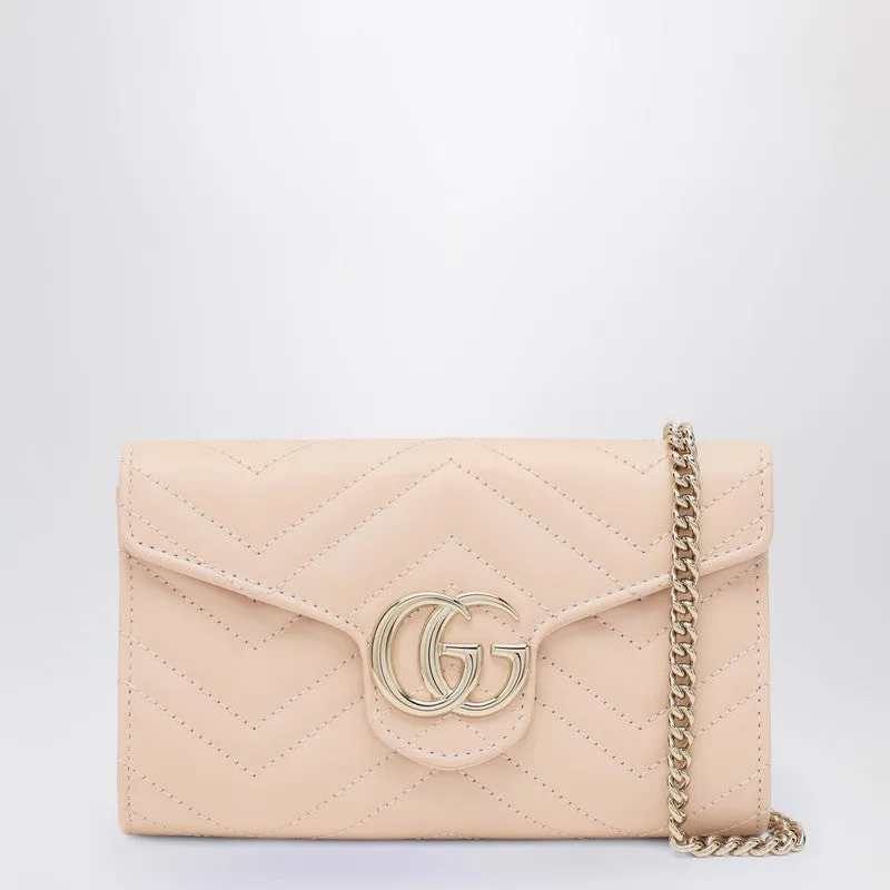 Gg Marmont Pink Wallet With Chain sold by Wanan Luxury