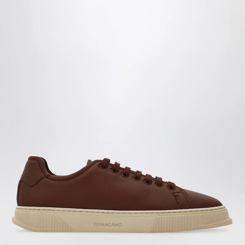 Brown Leather Sneakers sold by Wanan Luxury