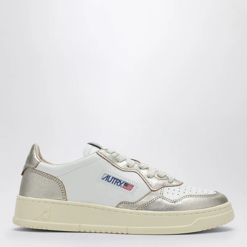 Medalist Low White/Platinum Leather Sneaker sold by Wanan Luxury