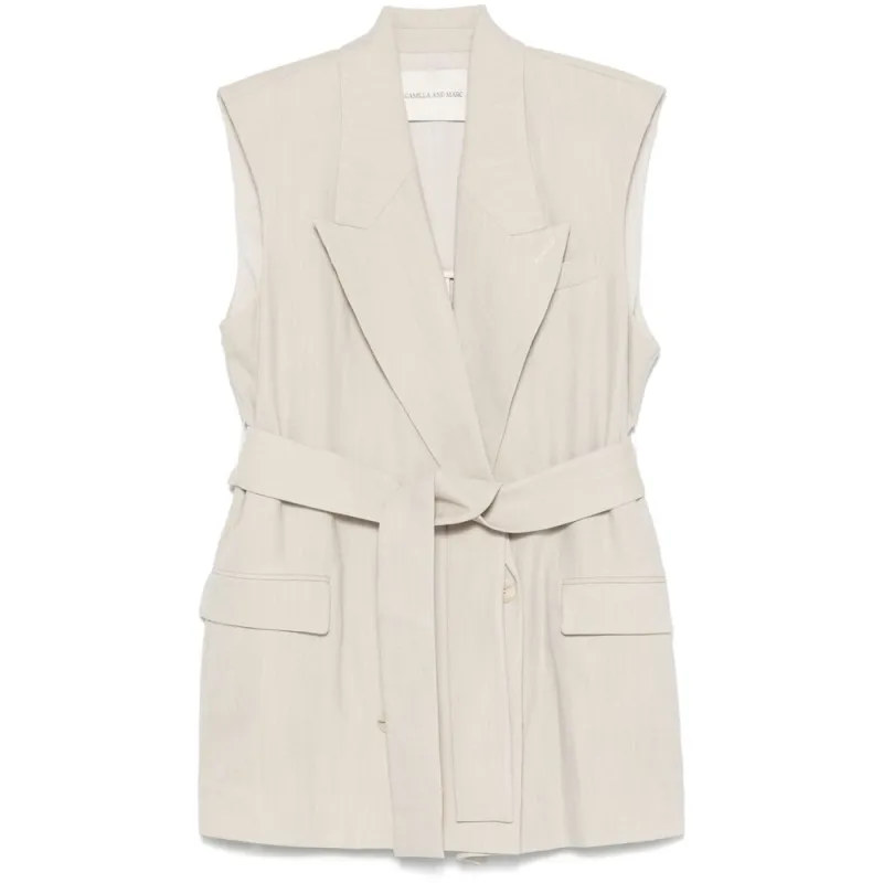 Waistcoats Neutral made by camilla & marc