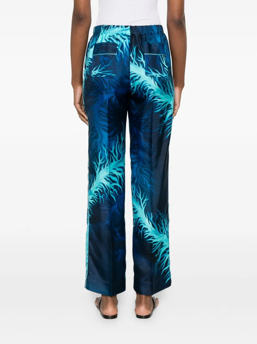 Printed Silk Trousers sold by Wanan Luxury product image thumbnail 3