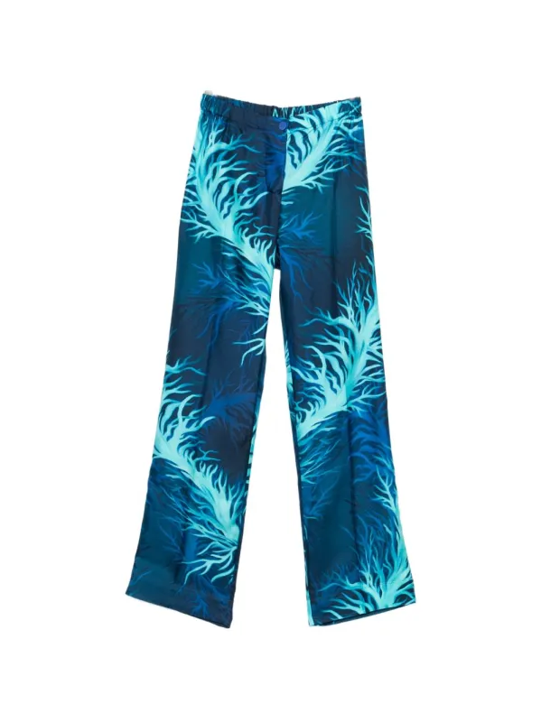 Printed Silk Trousers sold by Wanan Luxury
