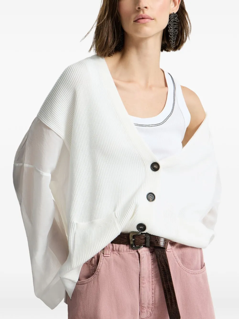 Cotton Cardigan sold by Wanan Luxury product image thumbnail 4