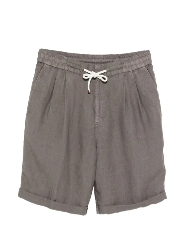 Linen Bermuda Shorts sold by Wanan Luxury