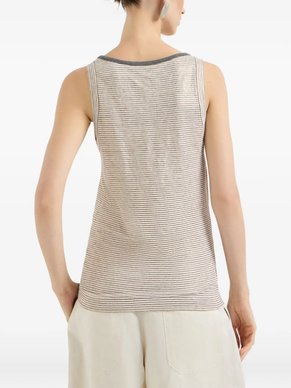 Linen Tank Top sold by Wanan Luxury product image thumbnail 3