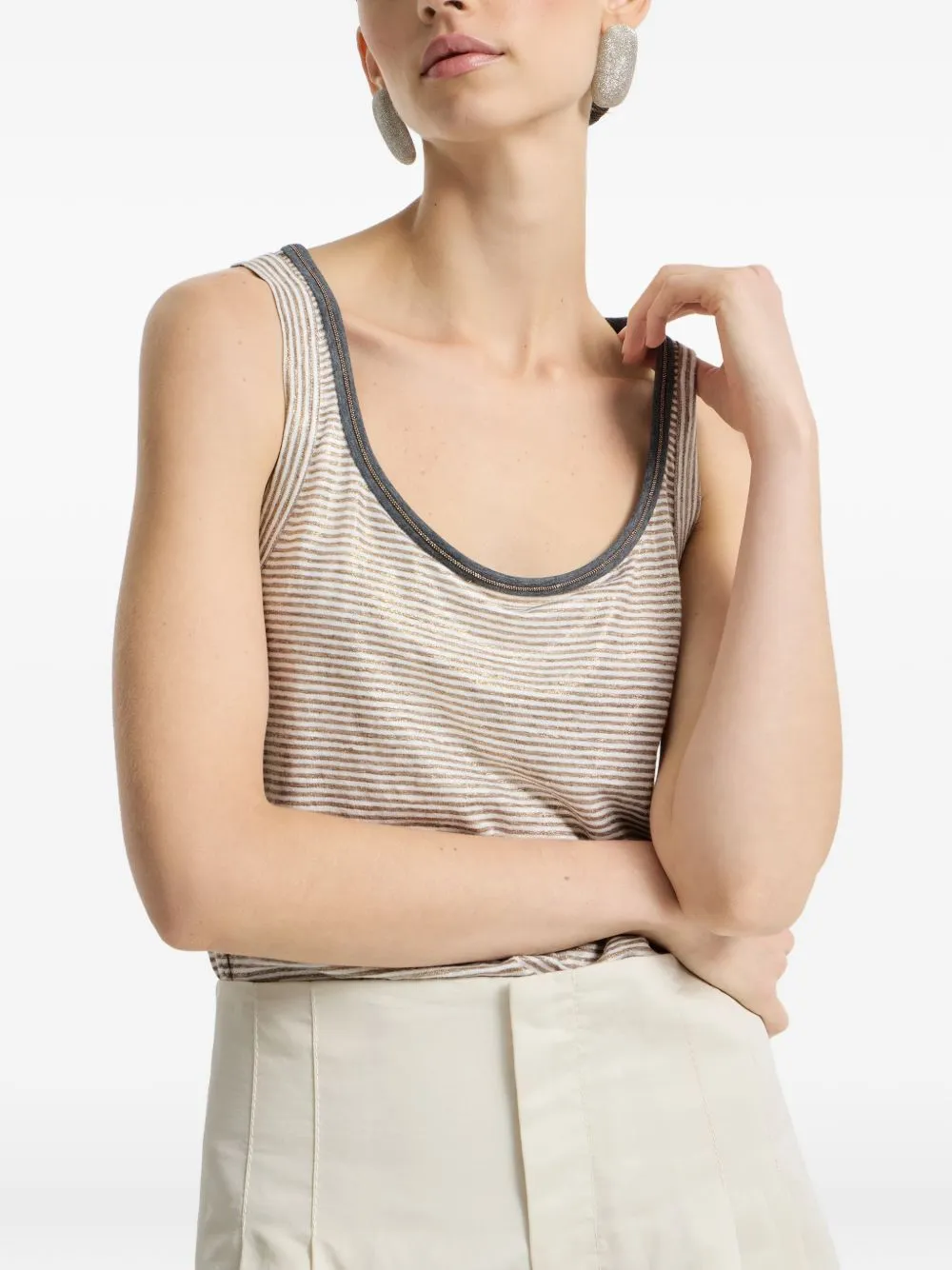 Linen Tank Top sold by Wanan Luxury product image thumbnail 5