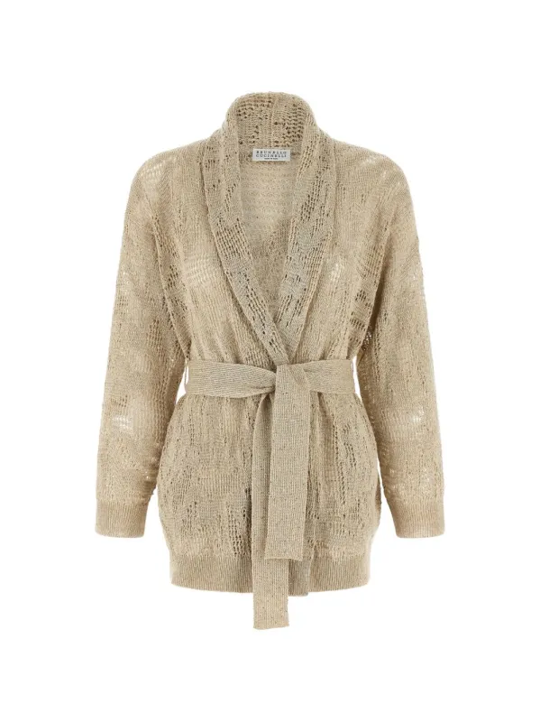 Linen Cardigan made by Brunello Cucinelli