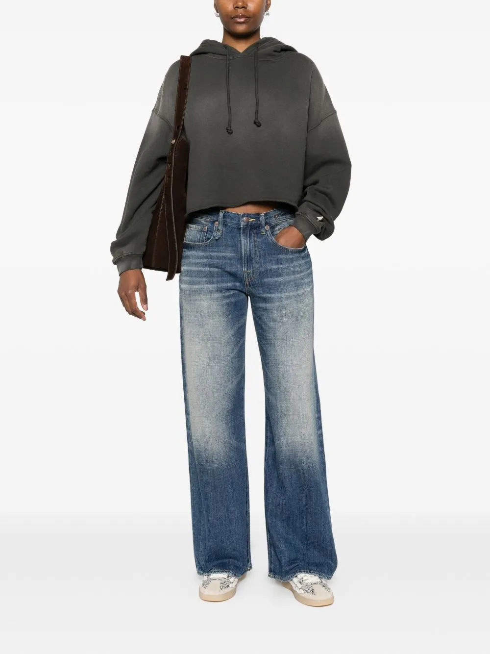 Cotton Cropped Hoodie sold by Wanan Luxury product image thumbnail 5