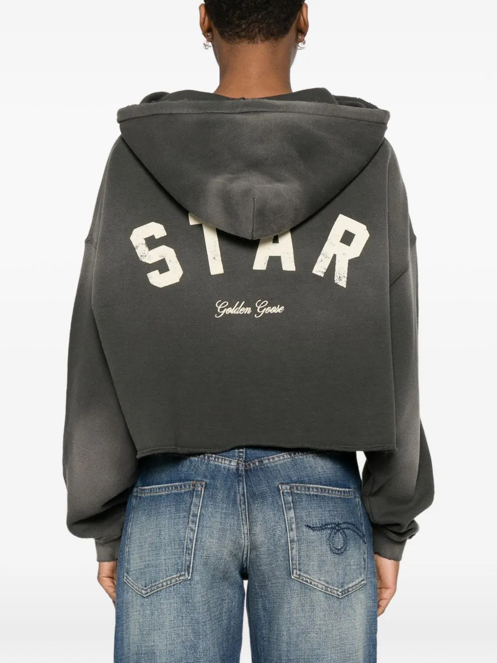 Cotton Cropped Hoodie sold by Wanan Luxury product image thumbnail 2