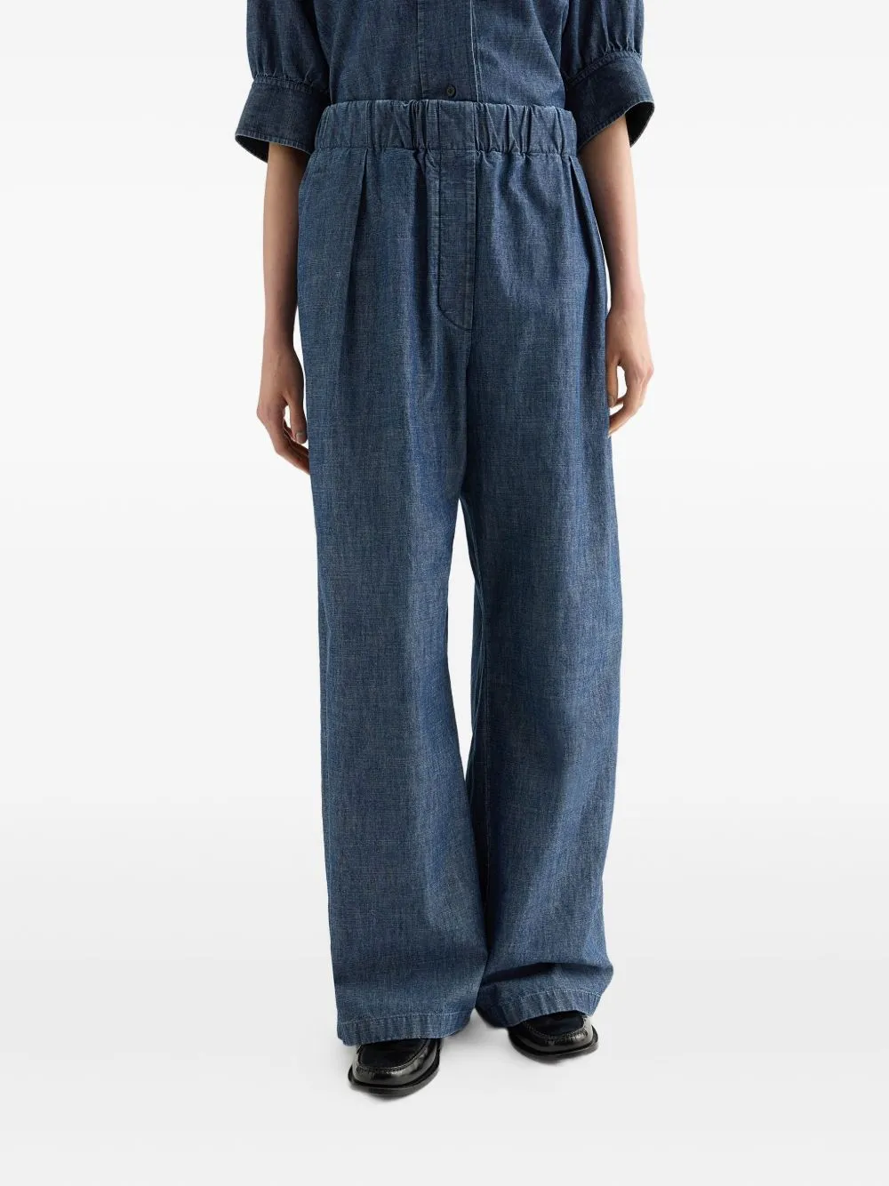 Cotton Wide-Leg Trousers sold by Wanan Luxury product image thumbnail 2