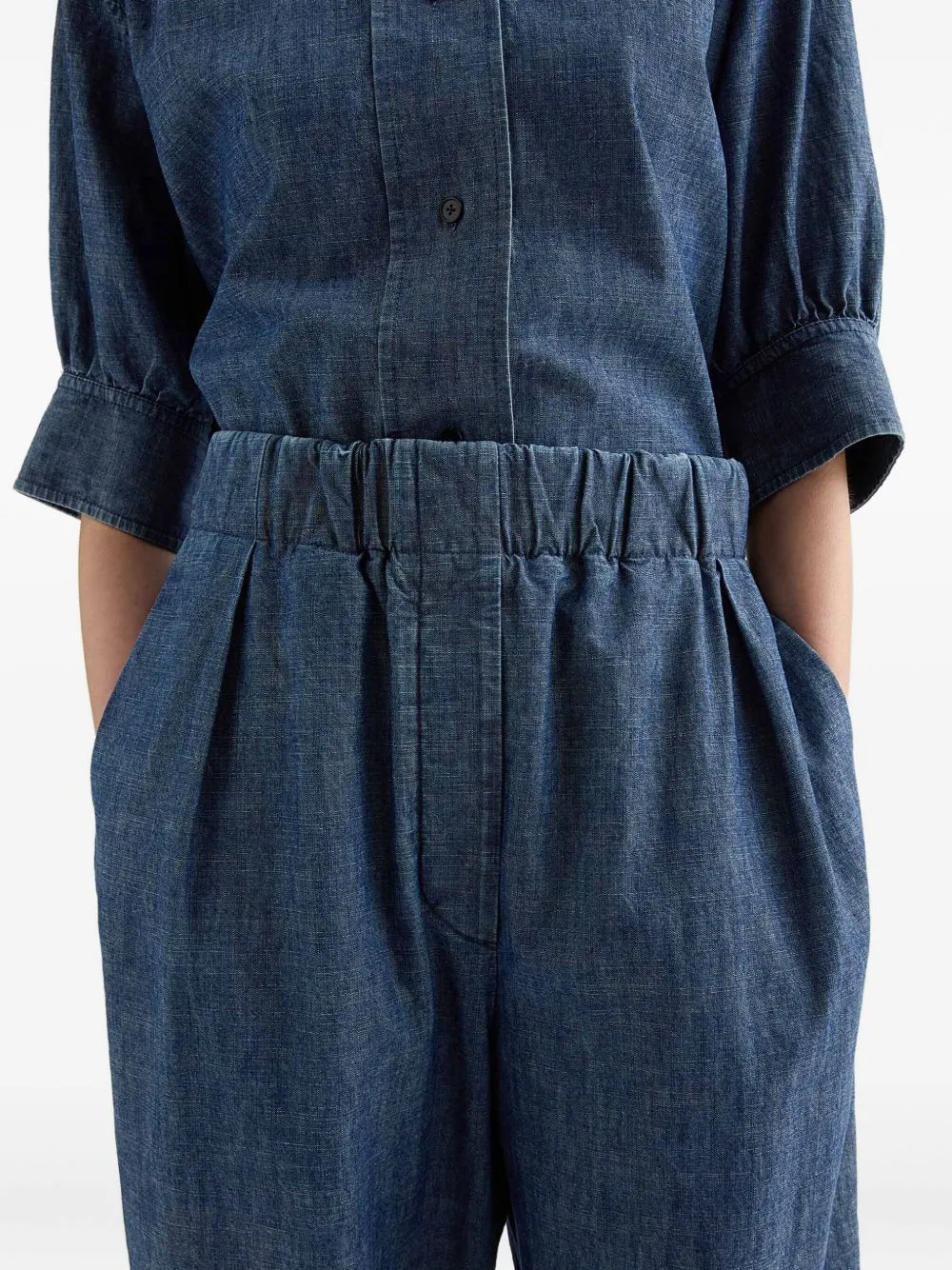 Cotton Wide-Leg Trousers sold by Wanan Luxury product image thumbnail 3