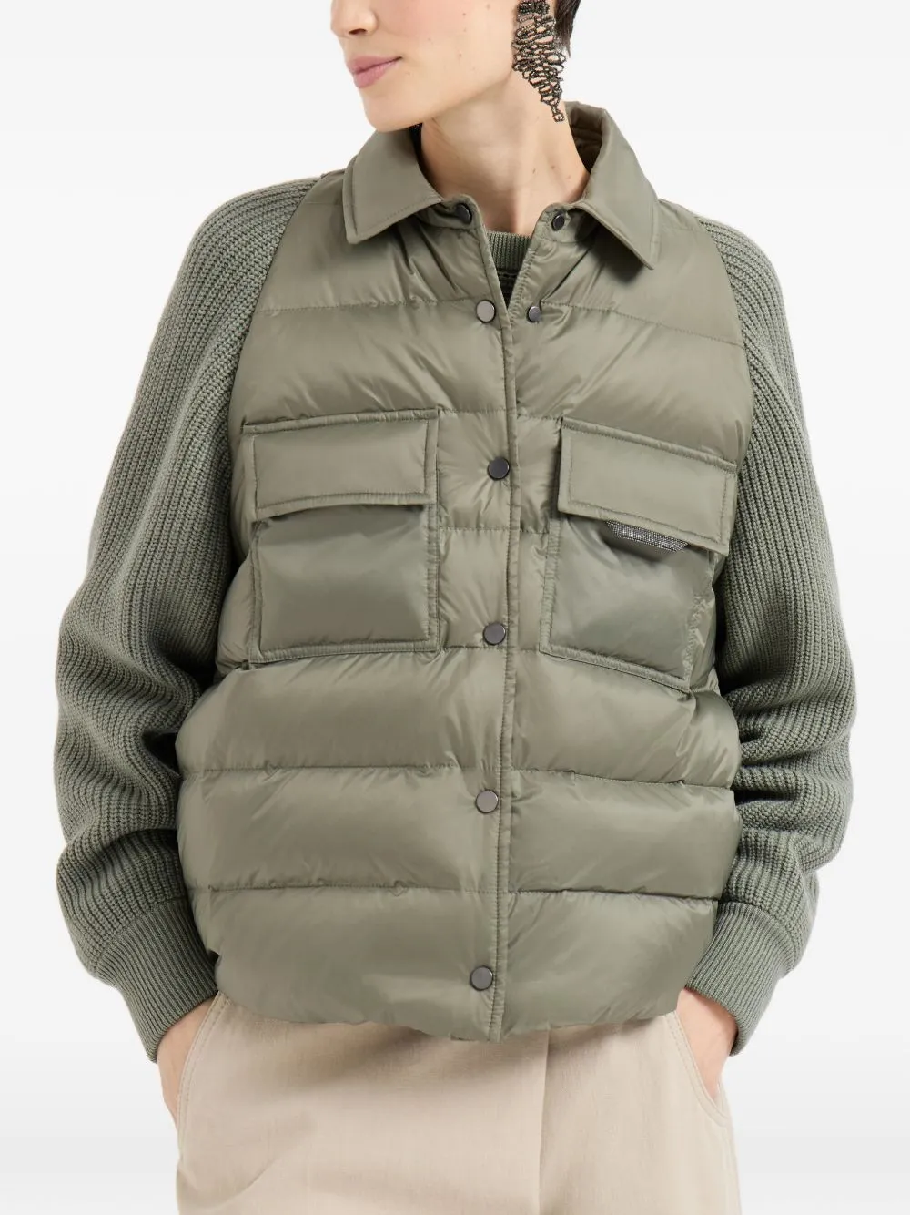 Nylon Short Down Jacket sold by Wanan Luxury product image thumbnail 3