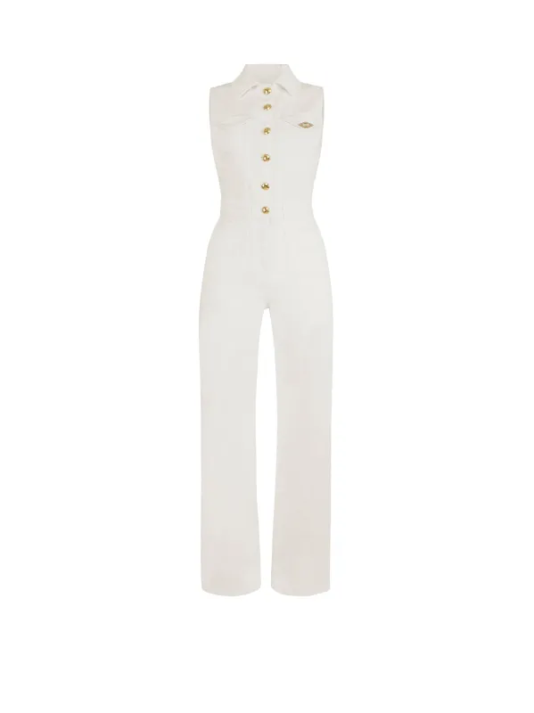 Stretch Cotton Jumpsuit made by Wanan Luxury