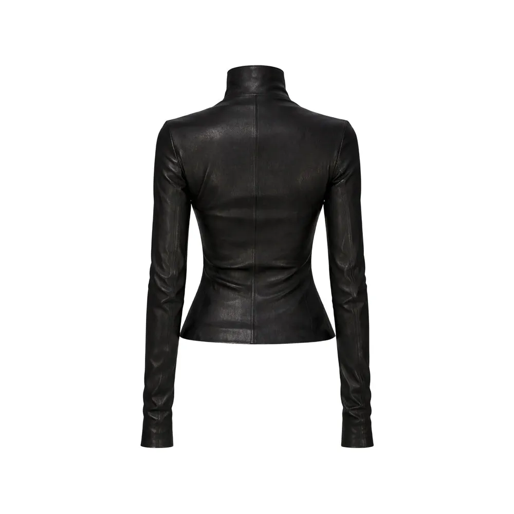 Leather Outerwears Black sold by Wanan Luxury product image thumbnail 2