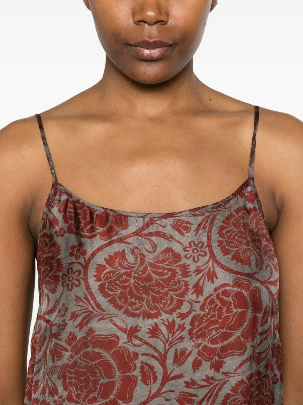 Floral Print Midi Dress sold by Wanan Luxury product image thumbnail 5