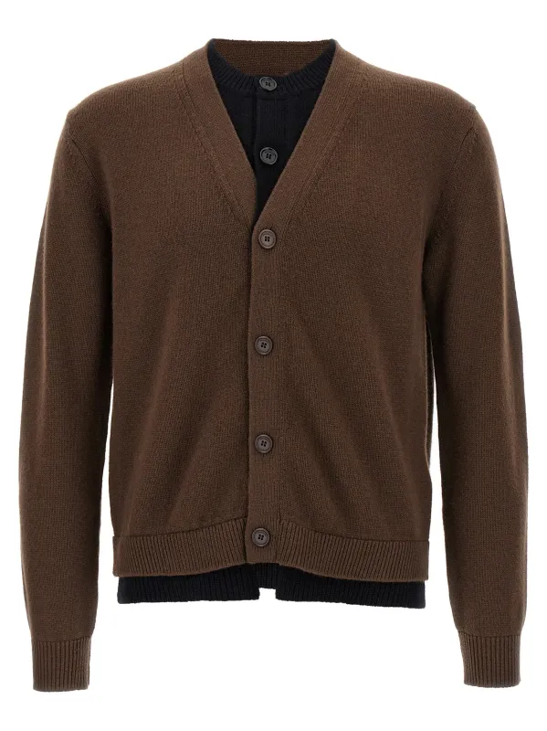 Contrast Layered Sweaters And Cardigans Brown made by J.W. Anderson