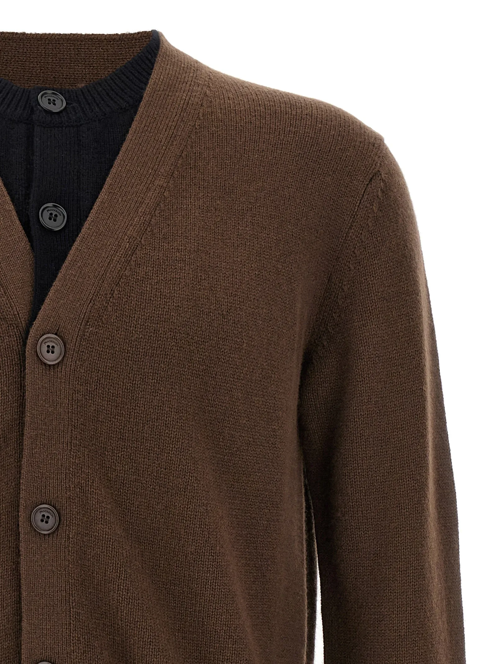 Contrast Layered Sweaters And Cardigans Brown sold by Wanan Luxury product image thumbnail 3