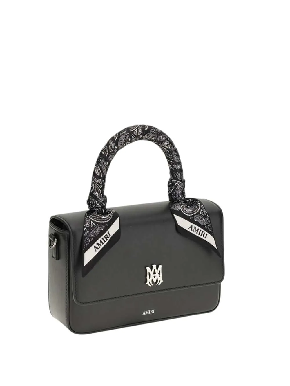 Leather Handbag With Bandana Trim sold by Wanan Luxury product image thumbnail 2