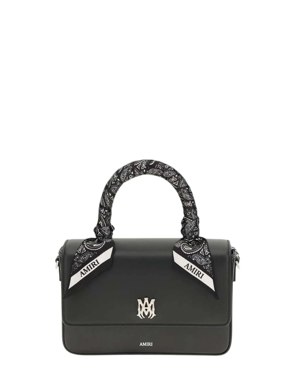 Leather Handbag With Bandana Trim sold by Wanan Luxury