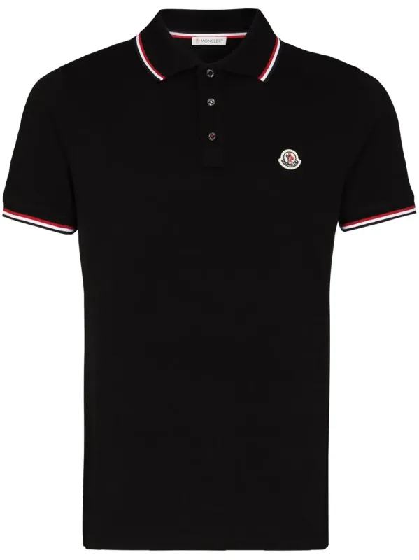 Tricolour-Trimmed Cotton PiquÉ Polo Shirt sold by Wanan Luxury