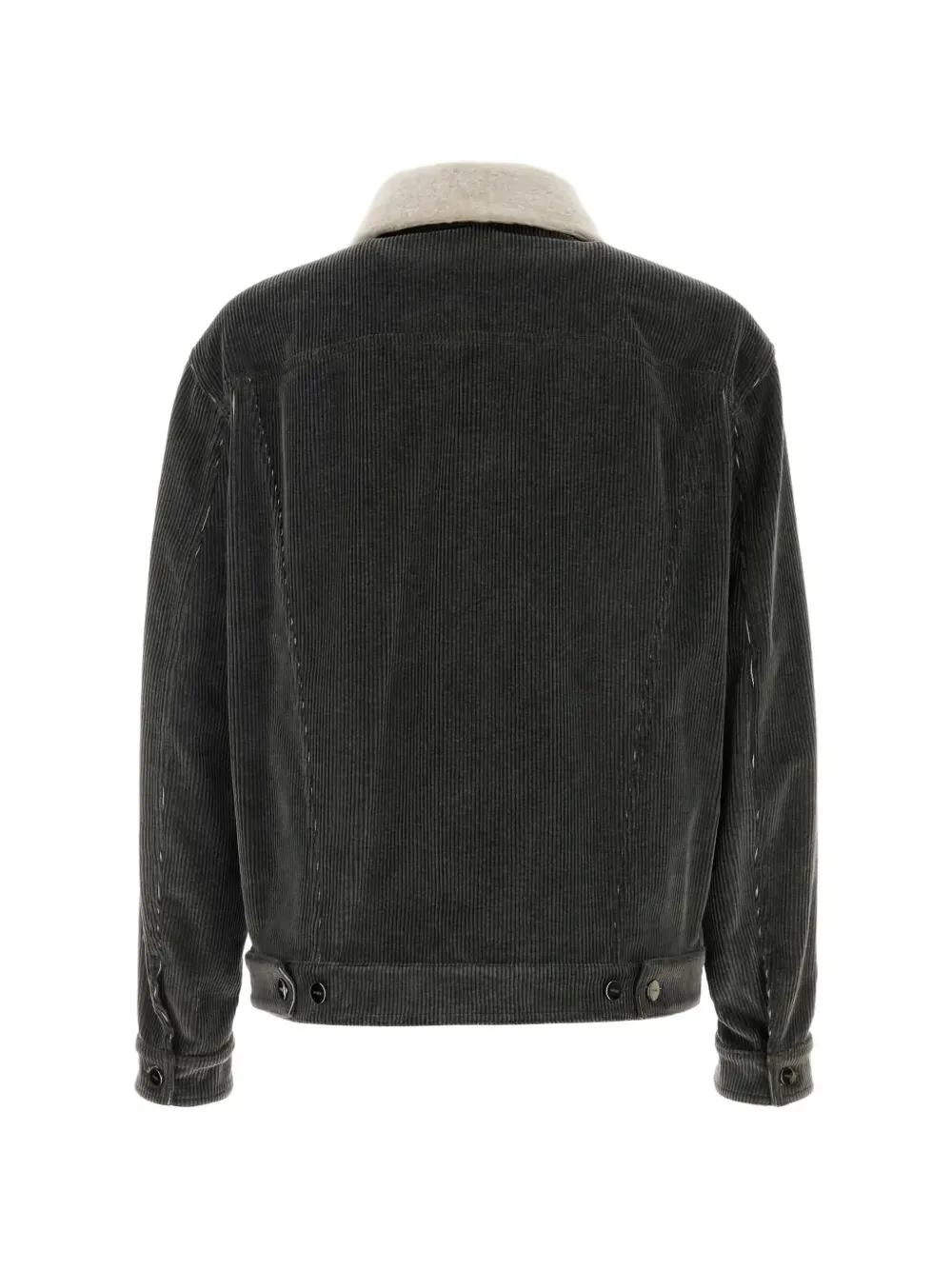 Faded Stonewash Treatment Corduroy Blouson With Sheepskin Trim Removable Collar sold by Wanan Luxury product image thumbnail 2