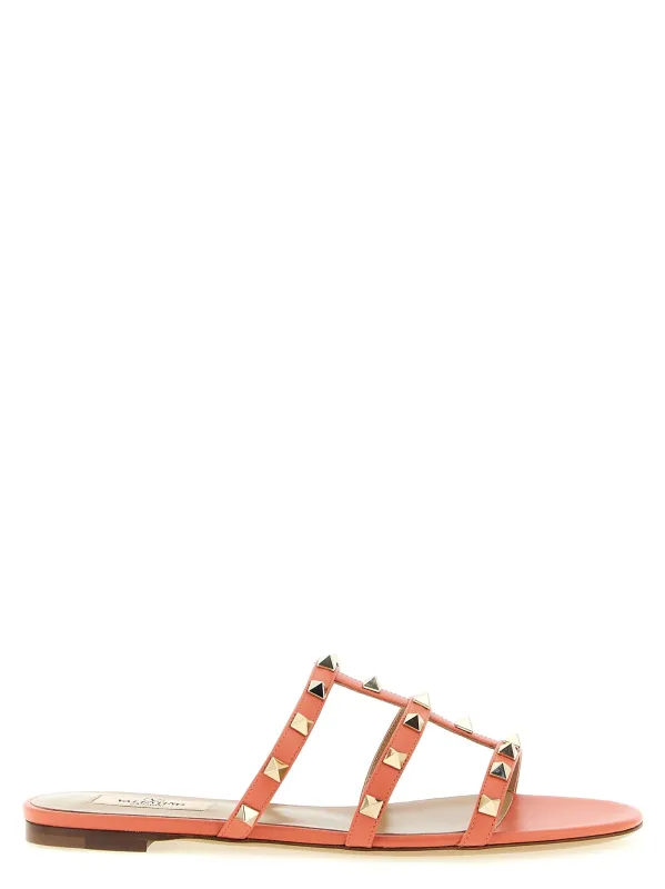 Rockstud Sandals Orange sold by Wanan Luxury