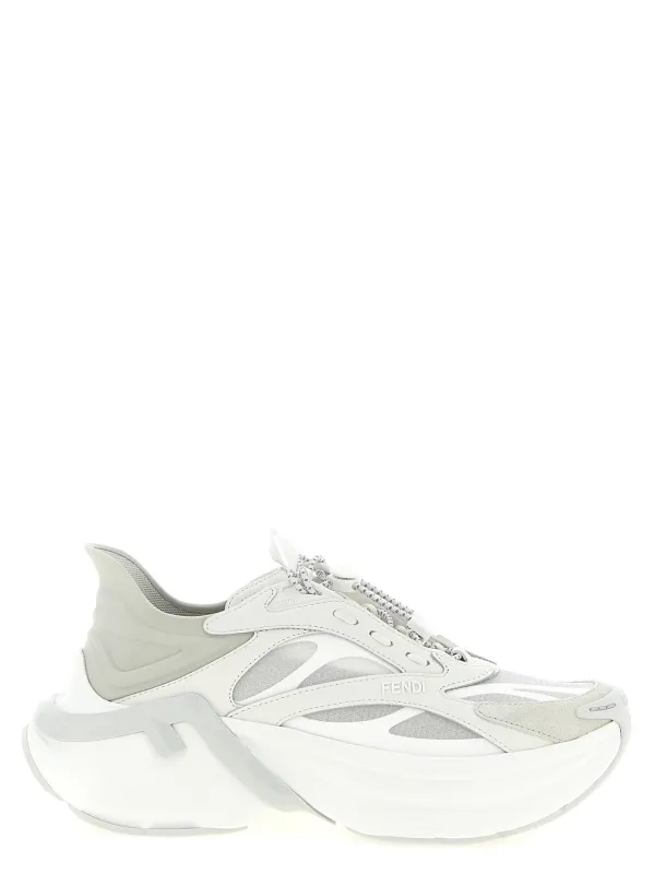 Fendi F-Light Sneakers Gray made by Fendi
