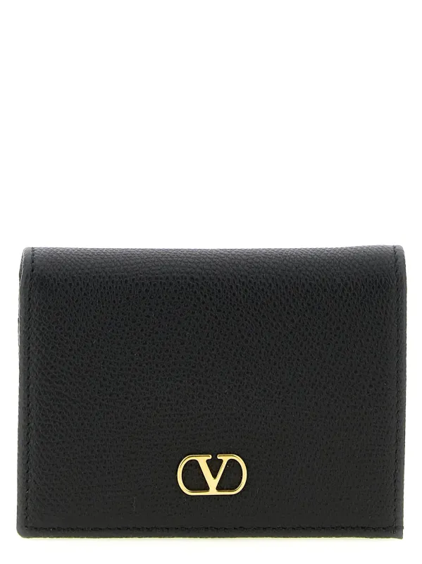 Valentino Garavani Vlogo Signature Wallet Wallets And Card Holders Black sold by Wanan Luxury