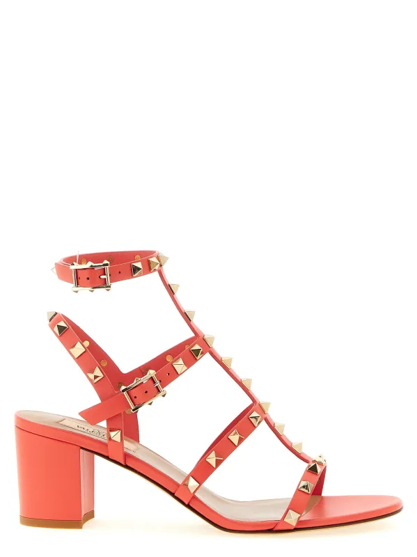 Rockstud Sandals Orange sold by Wanan Luxury