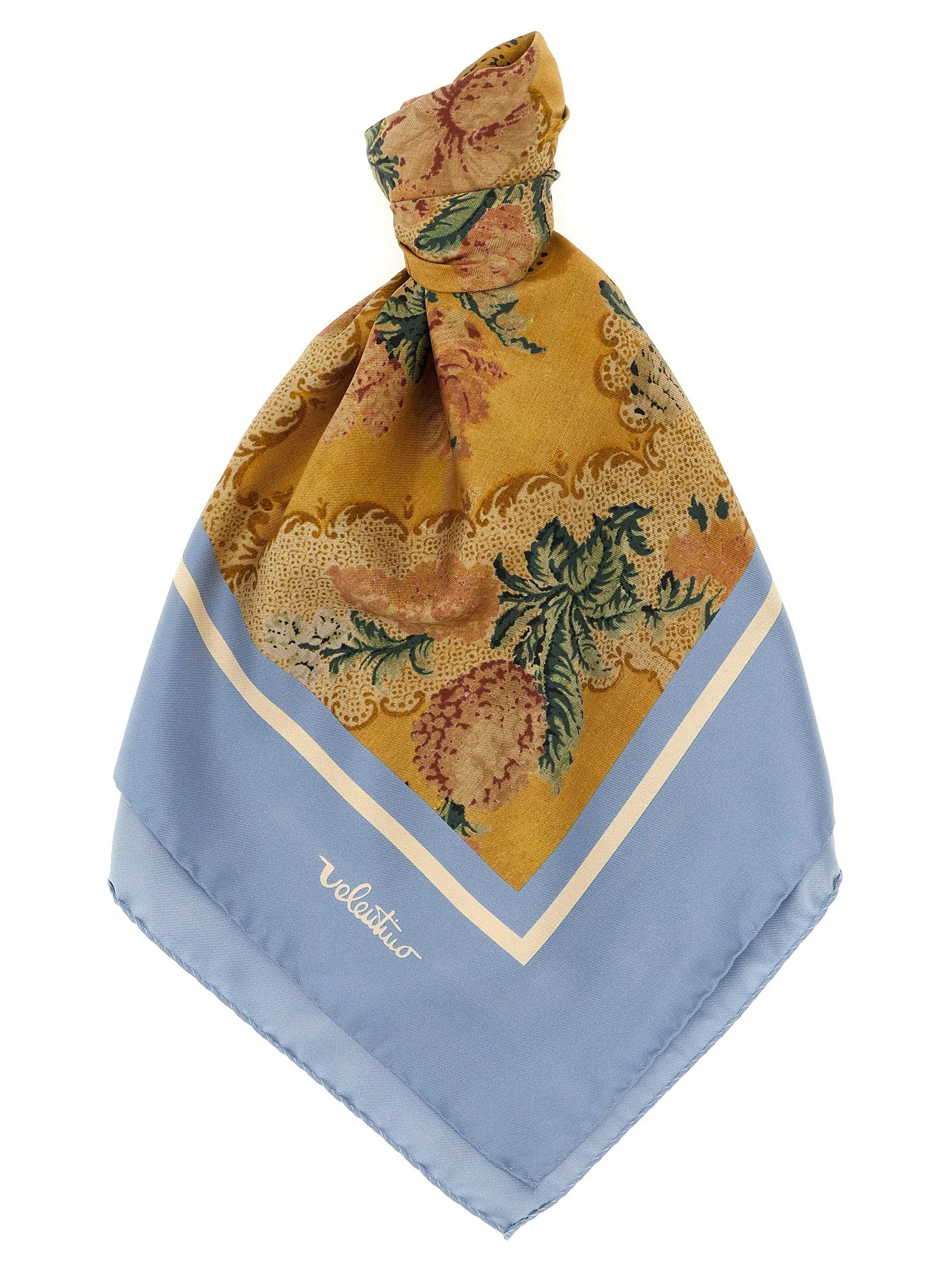 Shawls Scarves And Foulards Light Blue sold by Wanan Luxury